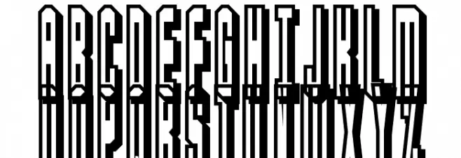 Blaster Schriftart Groß