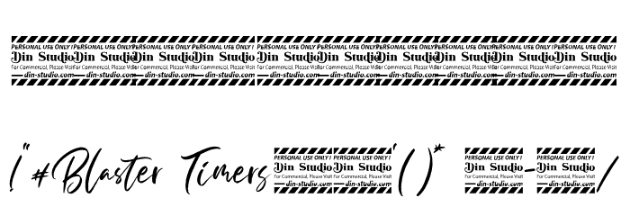 BlasterTimersPersonalUse Font OTHER CHARS