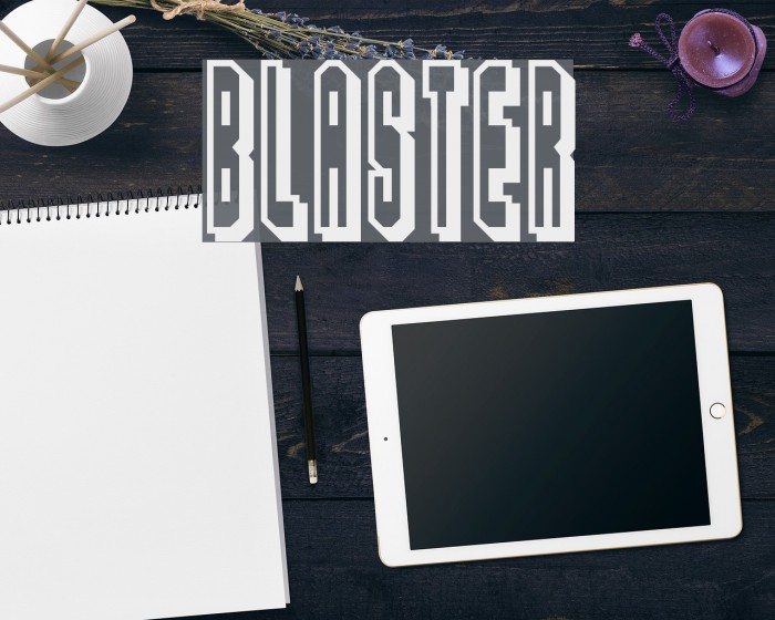 Blaster Font examples