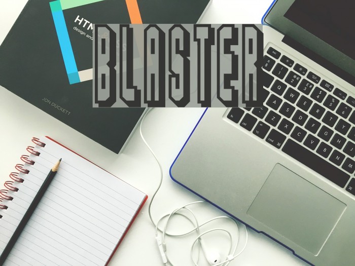 Blaster Font examples