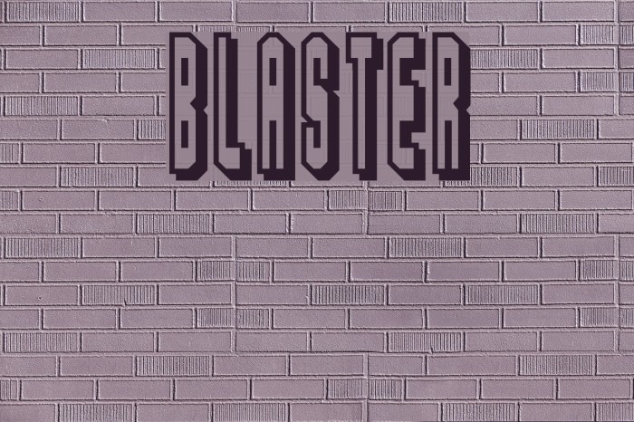 Blaster Font examples