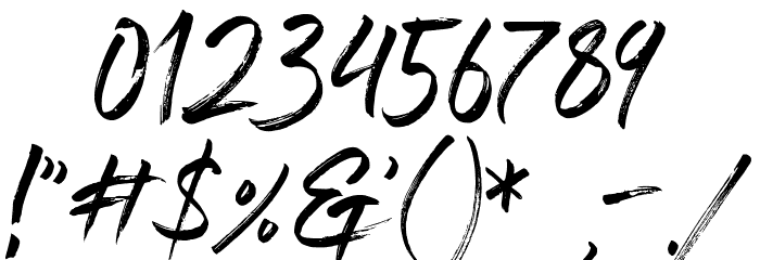 Blastimo-Regular フォント その他の文字
