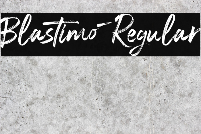 Blastimo-Regular フォント examples