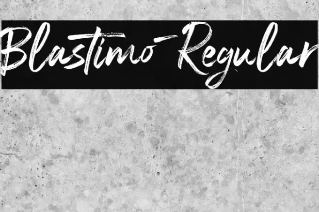 Blastimo-Regular フォント examples