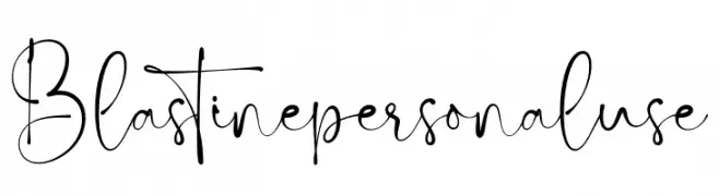 Blastine personal use  Free Fonts Download
