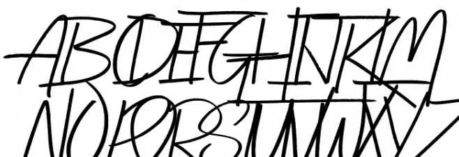 Blasting Good Font UPPERCASE