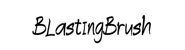 BlastingBrush  font caratteri gratis