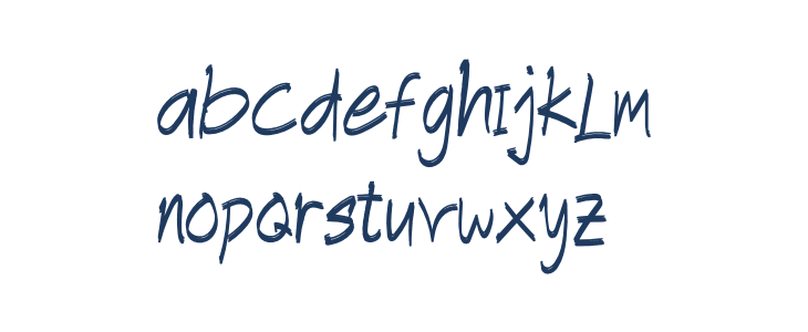 BlastingBrush Lowercase