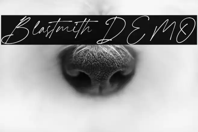Blastmith DEMO Font examples