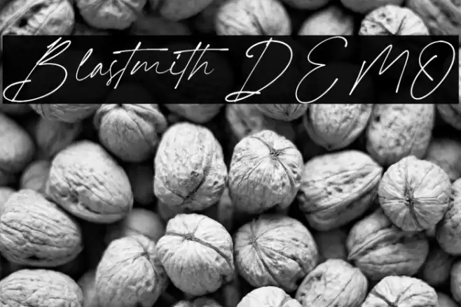 Blastmith DEMO Font examples