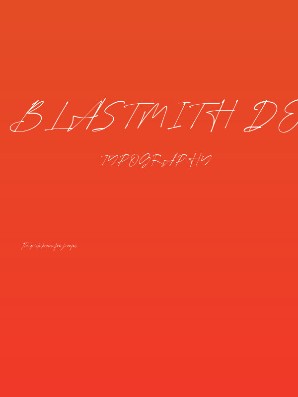 Blastmith DEMO Poster