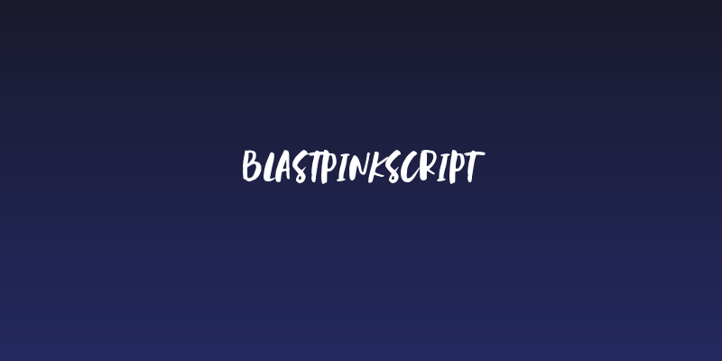 BlastpinkScript Social Header
