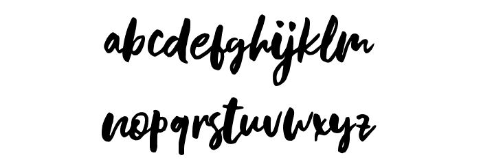 BlastpinkScript Font LOWERCASE