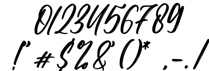 Blastter Font OTHER CHARS