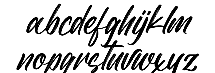 Blastter Font LOWERCASE