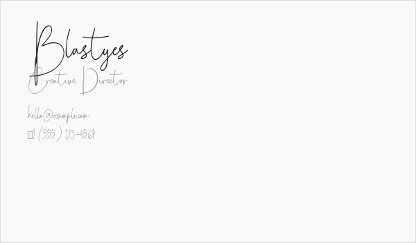 Blastyes Business Card