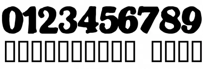 Blatant Font OTHER CHARS