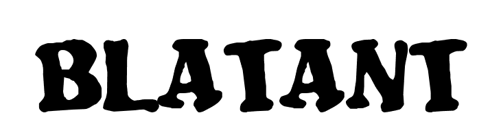Blatant  フリーフォントのダウンロード