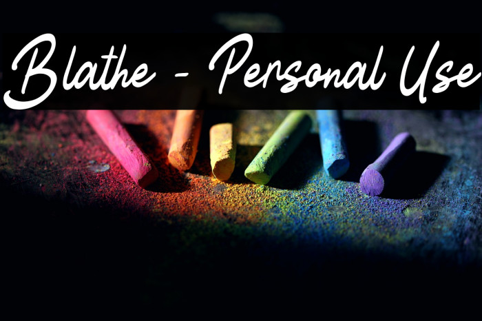 Blathe - Personal Use Example 3