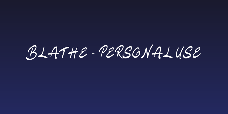 Blathe - Personal Use Social Header