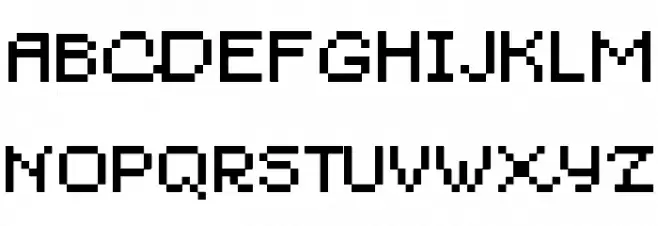 Blau 7pt フォント 大文字