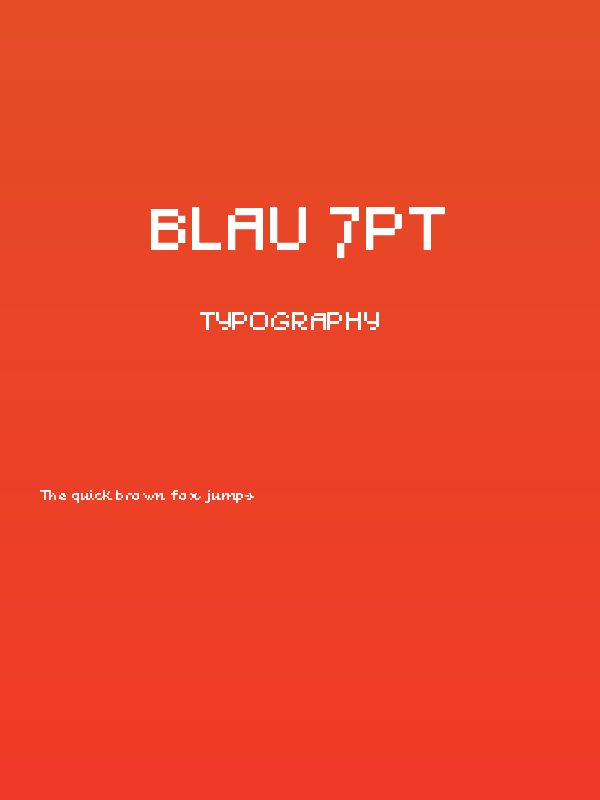 Blau 7pt Poster