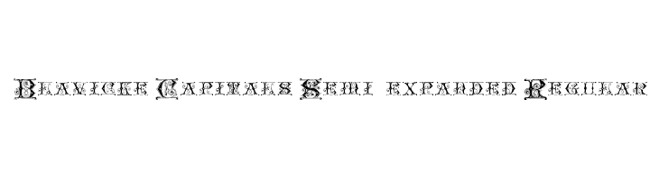 Blavicke Capitals Semi-expanded Regular  नि: शुल्क फ़ॉन्ट्स डाउनलोड