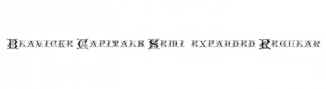 Blavicke Capitals Semi-expanded Regular  免费字体下载