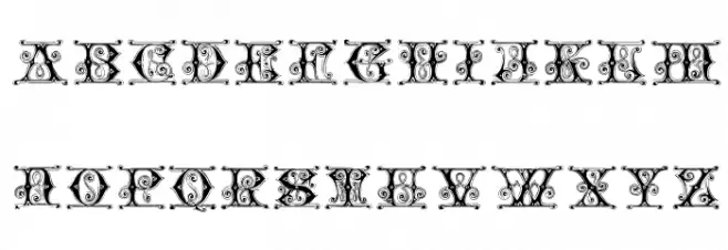 Blavicke Capitals Semi-expanded Regular Schriftart Groß