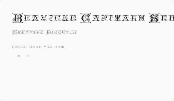 Blavicke Capitals Semi-expanded Regular Business Card