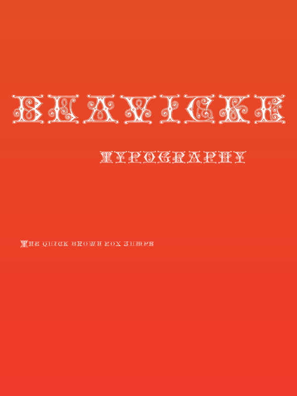 Blavicke Capitals Semi-expanded Regular Poster