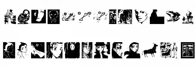 BlaxArties Schriftart Groß