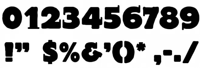 BlaxBloxx Font OTHER CHARS