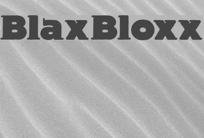 BlaxBloxx Font examples