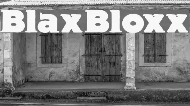 BlaxBloxx Font examples