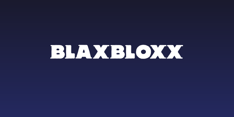 BlaxBloxx Social Header
