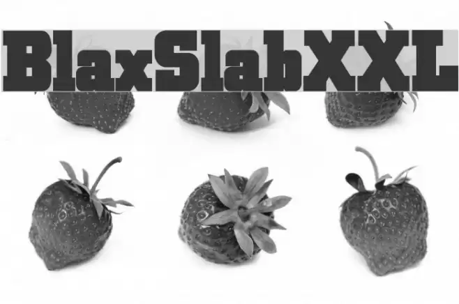 BlaxSlabXXL Fonte examples