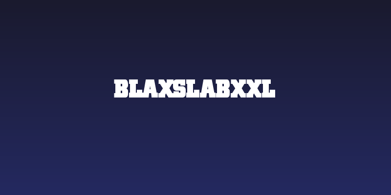 BlaxSlabXXL Social Header