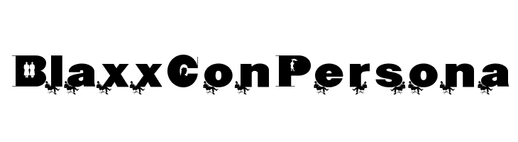 BlaxxConPersona  baixar fontes gratis