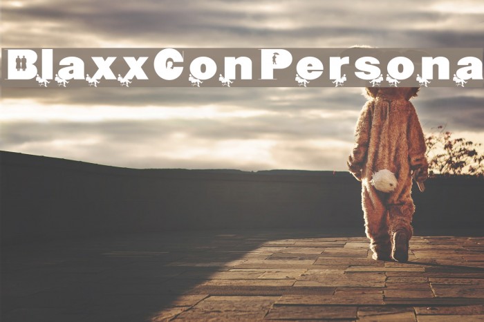 BlaxxConPersona Font examples