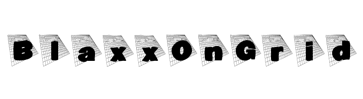 BlaxxOnGrid Font
