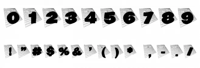 BlaxxOnGrid Font OTHER CHARS