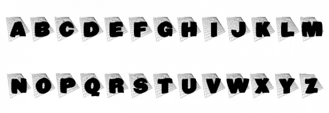 BlaxxOnGrid Font UPPERCASE