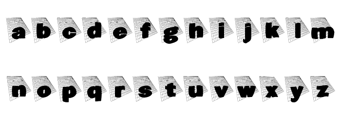 BlaxxOnGrid Font LOWERCASE