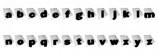 BlaxxOnGrid Font LOWERCASE
