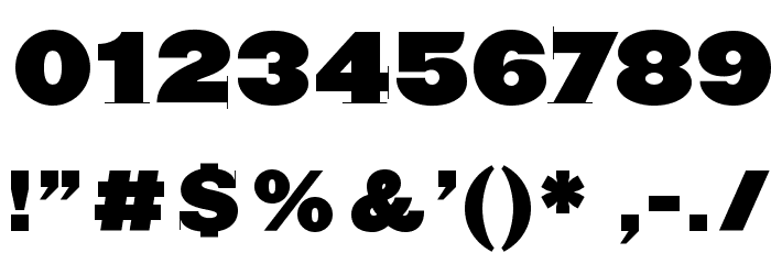 BlaxxerifaBeta Font OTHER CHARS