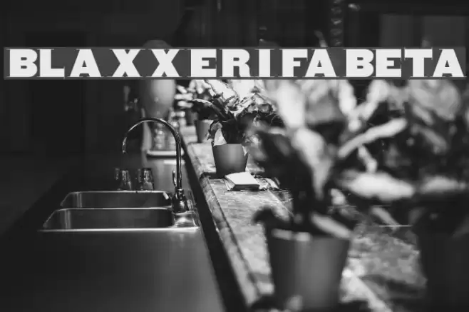 BlaxxerifaBeta Font examples