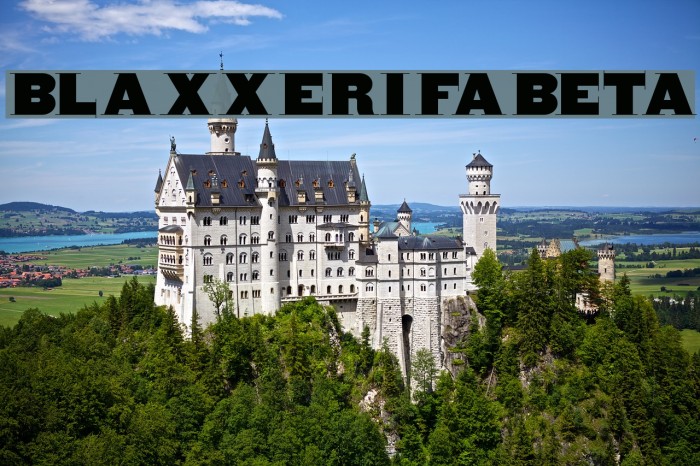 BlaxxerifaBeta Font examples