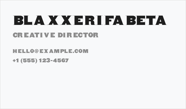 BlaxxerifaBeta Business Card