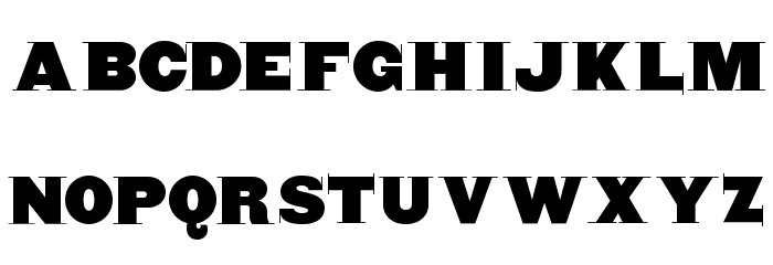 BlaxxerifaBeta Font LOWERCASE